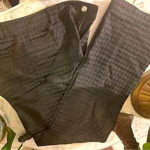 GUC Doncaster Black on Black Houndstooth Pants Sz 8